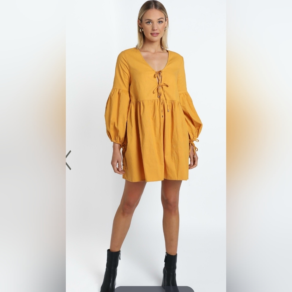 Zya The Label - Marigold Dress In Orange Size 0